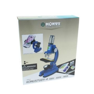 Konus Mikroskop Konustudy-4 150x-450x-900x mit Smartphone Adapter