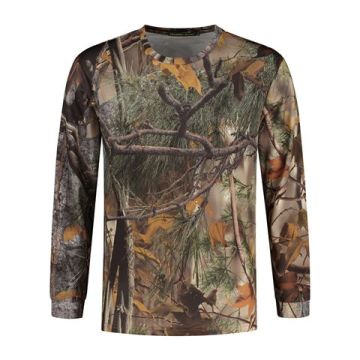 Stealth Gear T-Shirt Langarm Camo Forest Print Größe XL