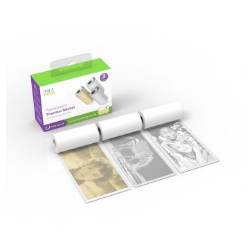 myFirst Camera Insta Thermal Sticker Transparent Gold Glitter