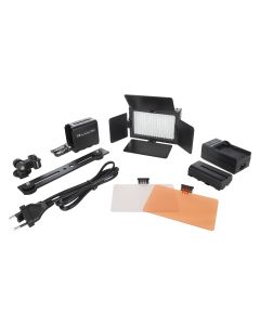 Falcon Eyes LED Lampe Set Dimmbar DV-160V-K2 inkl. Akku