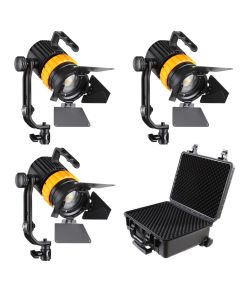 Falcon Eyes Bi-Color Mini LED Fresnel Set P-5AD-K3