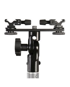 Falcon Eyes Twin Mount Tilting Bracket + 2 x Blitzschuh CLD-14A