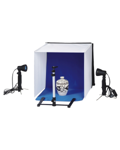Falcon Eyes Faltbarer Aufnahmebox PBK-40AB-2LS 40x40 cm + 2 Lampen