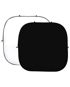 StudioKing Background Board Weiß/Schwarz 240x240 cm