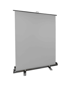 StudioKing Roll-Up Hintergrundschirm FB-150200FGR 150x200 cm Grau
