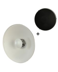 StudioKing Beauty Dish Weiss SK-BD550W 55 cm mit Waben