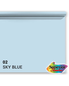 Superior Hintergrund Papier 02 Sky Blue 1,35 x 11m