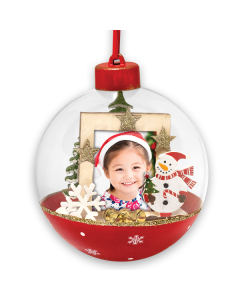 Foto Weihnachtskugel Loek LS448 3,5x4,5 ø10 cm