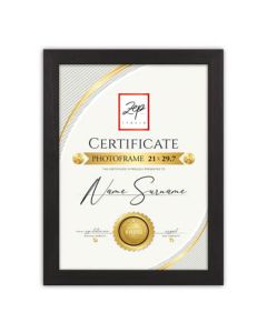 Zep V4729B Certificate Black 29,7x42 cm