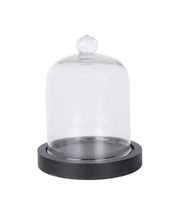 Clayre Eef Glasglocke 6GL4038 Black 10x14 cm