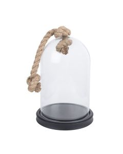 Clayre Eef Glasglocke 6GL3367 Black 17x28 cm