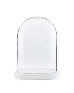 Clayre Eef Glasglocke 6GL1764 Transparent 26x15x33 cm