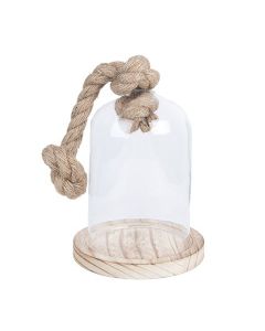 Clayre Eef 6GL2220 Glasglocke Transparent 12x19 cm