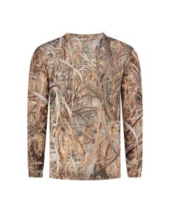 Stealth Gear T-Shirt Langarm Camo Schilf Print Größe XL